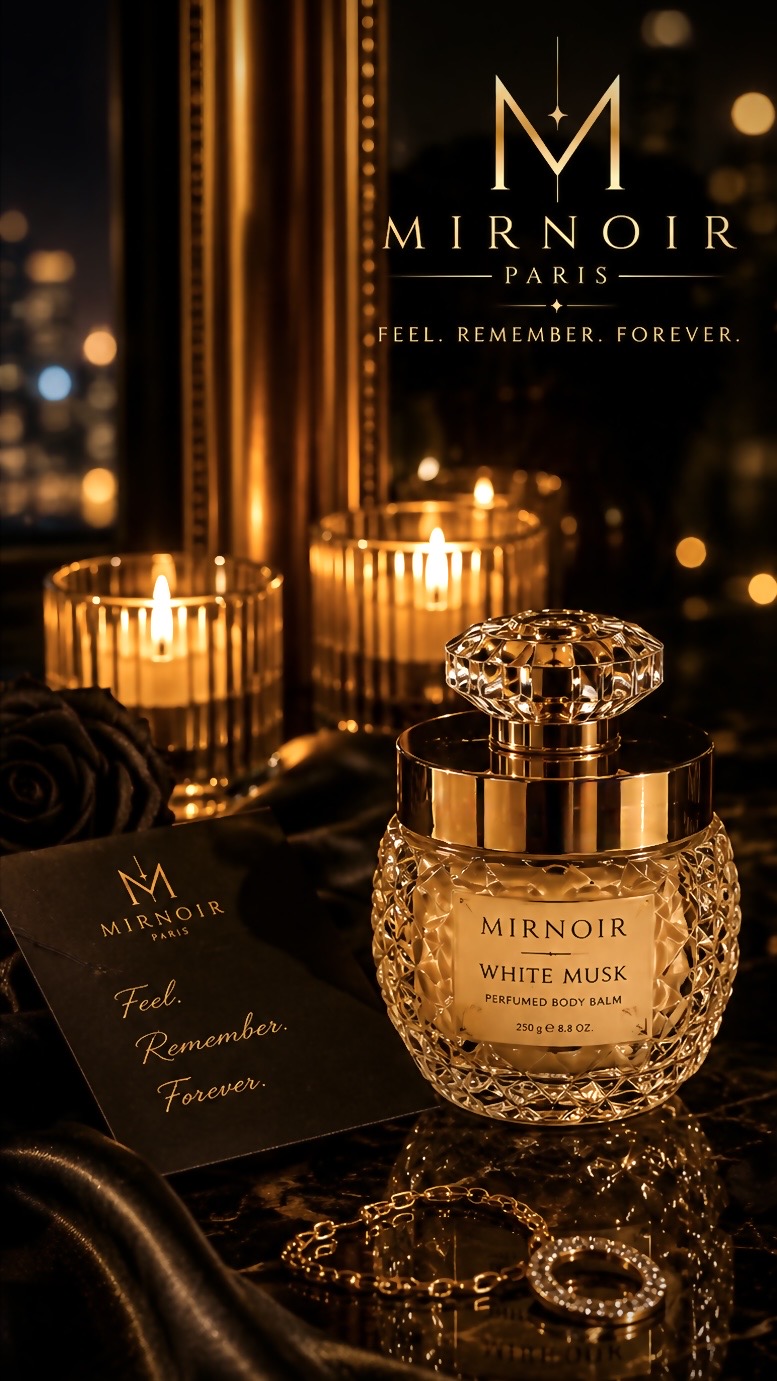 MIRNOIR object in black and gold
